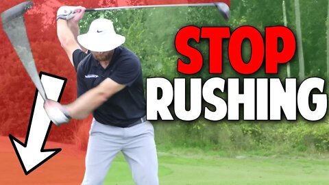 Golf Downswing | How To Stop Rushing Your Downswing Drills