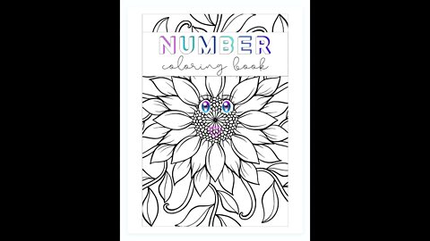 Number Mandala Coloring Book #coloring