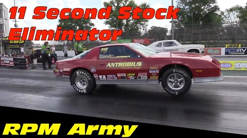 11 Second Stock Eliminator Camaro Lucas Oil Drag Racing Series