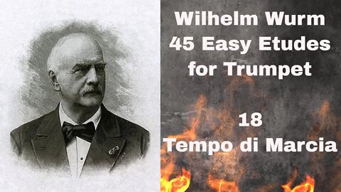 Wurm 45 Easy Etudes for Trumpet - 18 Tempo di Marcia