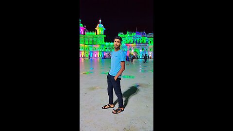 Shorts Vlogs travel to janaki temple in night view 🪟// aadhi rat ke Mandir ghume jat rahali