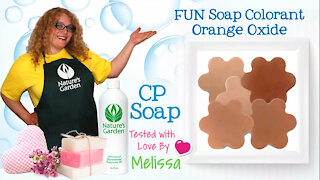 Soap Testing Orange Oxide Soap Colorant- Natures Garden