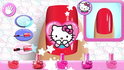 Hello Kitty Nail Selon | Magical Manicure makeover| Fun Nail game for kids |Andriod gaming land