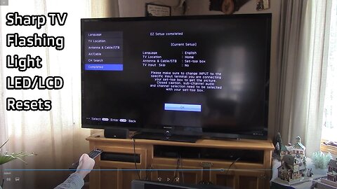 Sharp TV Flashing Light LED/LCD Reset