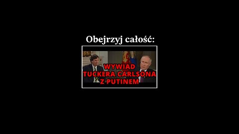 Wywiad Tuckera Carlsona z Putinem (kłamstwa i manipulacje) | #shorts #short