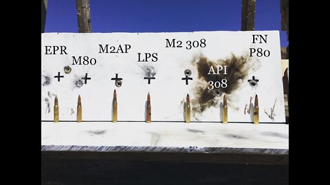 EPR M80A1 vs Legacy Rounds On 3/8" AR400 Steel Plate