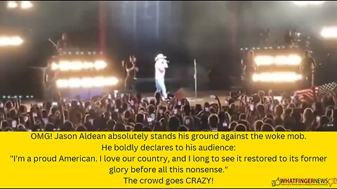 OMG! Jason Aldean absolutely stands his ground against the woke mob.