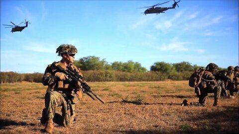 3d Marine Division Conducts an Air Assault During Large Scale Exercise 2021