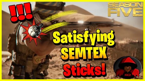 COD Black Ops #Shorts - Satisfying Semtex Sticks | The Art Of The Walk Off Semtex