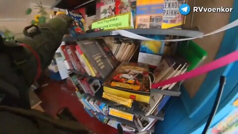 Ukrainian militants mined a library in the Kharkiv region