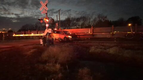 Car vs train accident in Verdigris