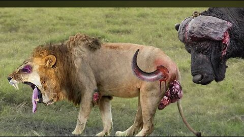 Shocking Moments When Painful Lions Are Attacked And Tortured By Africa's Deadliest Preys