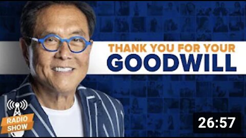 Thank you for your Goodwill - Robert Kiyosaki, @Goodwill of Central & Northern Arizona