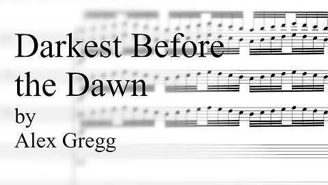 Darkest Before the Dawn - Alex Gregg