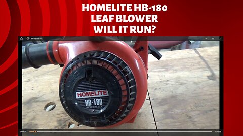 homelite HB 180 leaf blower, will it run?