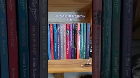 #Tiktok ~ My Point Horror collection so far ~ mini bookshelf tour (booktube horrortube)