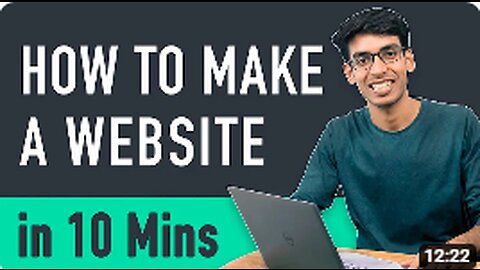 How to Make a Website in 10 mins - Simple & Easy