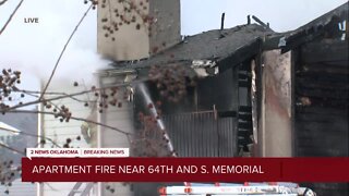 Apartment fire near 64th and South Memorial