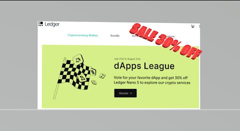 NANO LEDGER S SALE!! DAPPS LEAGUE PROMO 30% OFF (#57)