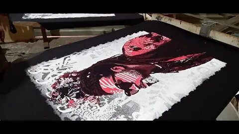 Simulado 6 cores para serigrafia ( Paranoid Rock store ) tutorial simulado serigrafia