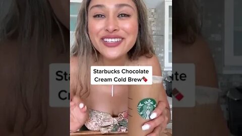 STARBUCKS CHOCOLATE CREAM COLD BREW!! 🍫 #keto #ketodrinks #starbucksrecipe #summerrecipes