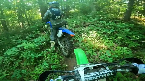 Riding old 4 stroke 450s in the woods of Appalachia!