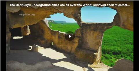 Derinkuyu and other underground cities all over the world