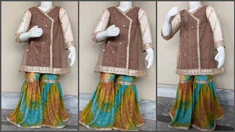 Angrakha Kurti Cutting and Stitching