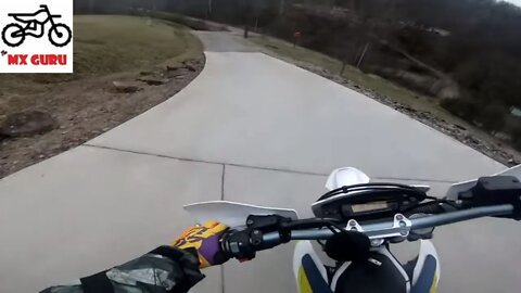 Trying to test ride a Husqvarna 701 Enduro, but GoPro says NO!