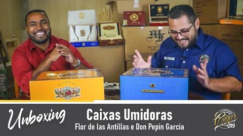 CIGAR 019 - Caixas Umidoras Flor de Las Antillas e Don Pepin Garcia