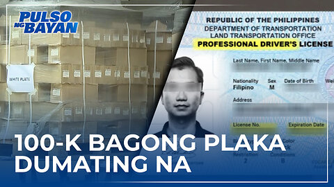 Higit 100-K bagong plaka, dumating na; problema sa backlog, matutugunan - DOTR