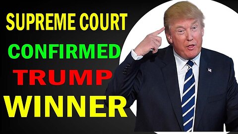 [BREAKING] SUPREME C0URT ALREADY DECLARED TRUMP WINNER !! SOMETHING BIG IS HAPPENING !!