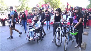 Marcha por el derecho a la vivienda y la ciudad en Santiago de Chile