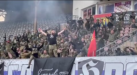 Football fans fighting in the SMO combat zone gathered in Mariupol stadium