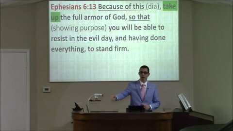 2/20/2022 - Session 1 - God’s Armor - Resisting the Enemy #2 - Ephesians 6:13