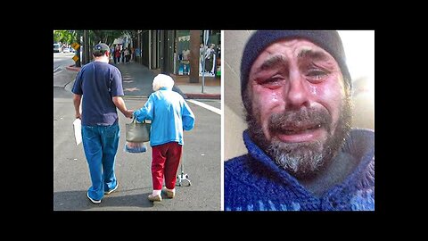 Homeless Man Helps Old Lady Carry Groceries Home Next Day Store Owner Is Looking For Him