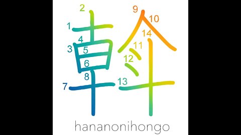 斡 - go around/rule/administer - Learn how to write Japanese Kanji 斡 - hananonihongo.com