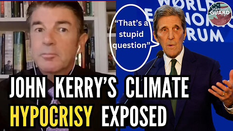 Pathetic John Kerry Hypocritic Answer to Tough Reporter's Question: Stand on Guard CLIP