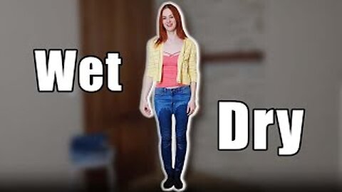 Wet vs Dry! Try on jeans