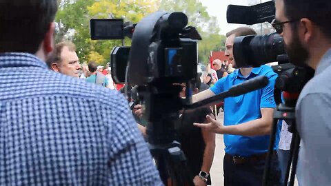 Press Conference with Mainstream Media. Artur Pawlowski after the sentencing.