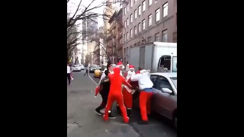 SANTA delivers a BEATING