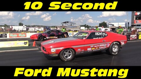 10 Second Super Stock Mustang Drag Racing | LODRS 2020