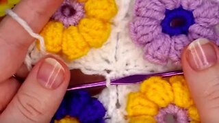 How to join crochet squares motifs tutorial by marifu6a