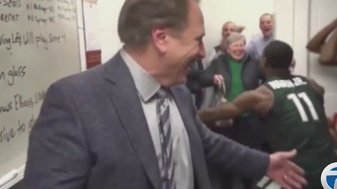 Tom Izzo's 90-year-old mother celebrates Michigan state's win