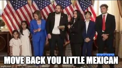 Racist Pelosi Elbows New Latino R TX Mayra Flores Daughter At Swearing in