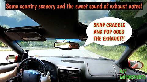 Country scenery and the sound of exhaust notes! AMERICA