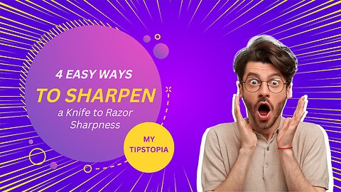 4 Easy Ways to Sharpen a Knife to Razor Sharpness! Locksmith is Shocked