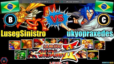 Samurai Shodown II (LusegSinistro Vs. ukyopraxedes) [Brazil Vs. Brazil]