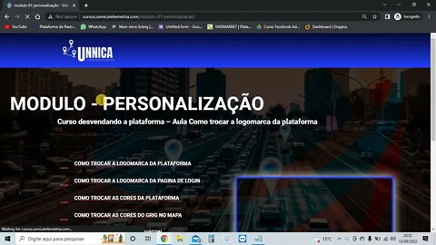 Nova área de membros Unnica Telemetria, repleta de cursos para os nossos clientes