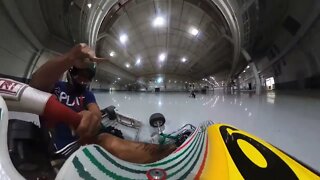 Driving a Gokart in a Bitcoin Mining Facility!